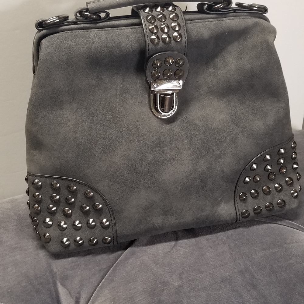Rivet Studded doctor style crossbody handbag